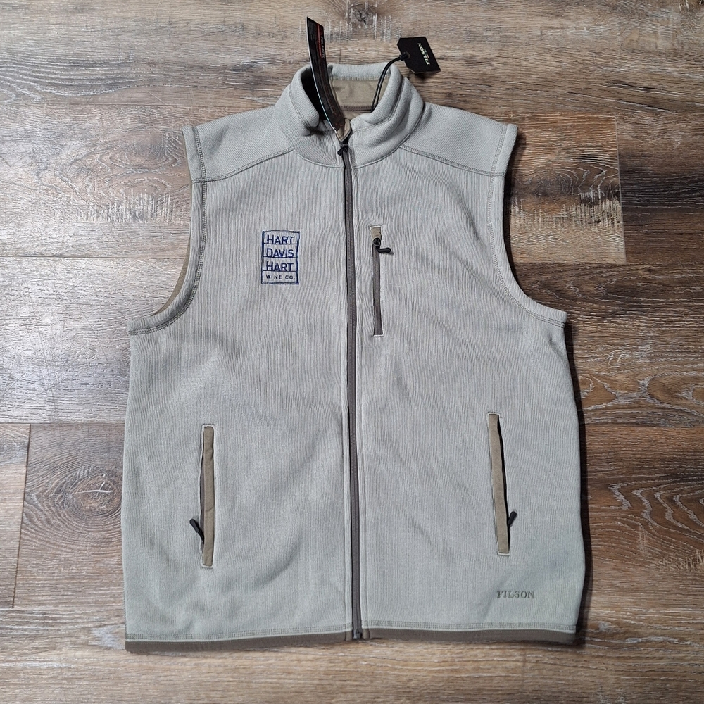 Filson Ridgeway Fleece Vest with Polartec Fleece in Desert Sage, L, RN#39126 NWT